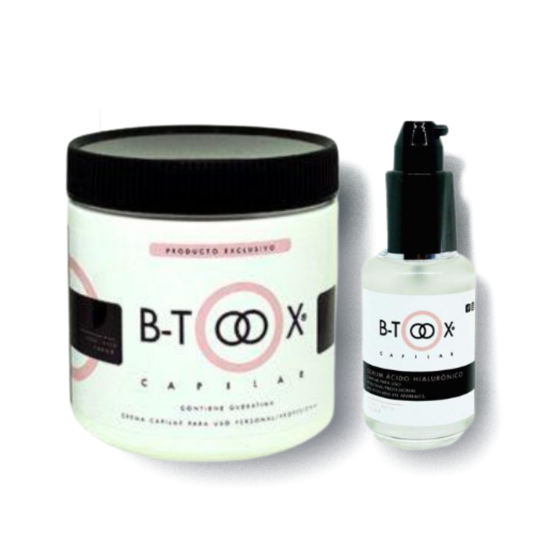 Set Reparación Cabello: B-toox Crema capilar + Serum Ácido Hialurónico