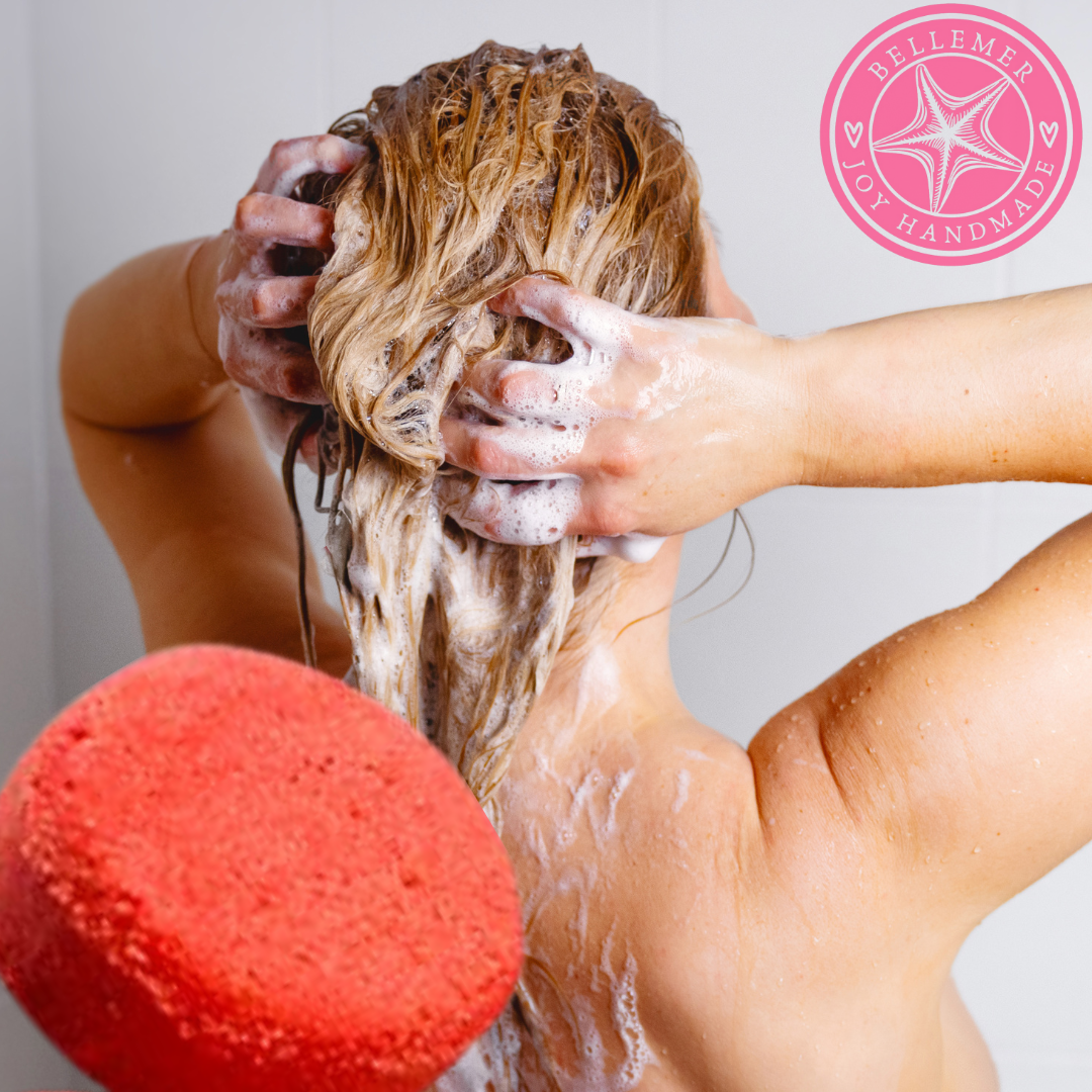 Shampoo Sólido Karité Cacao Frutos Rojos Hidratante - Bellemer - Para Cabello Normal y Seco