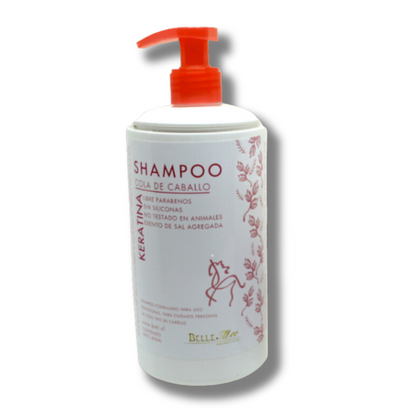 Shampoo Extracto Cola Caballo Queratina y Silíce 400ml - Bellemer®