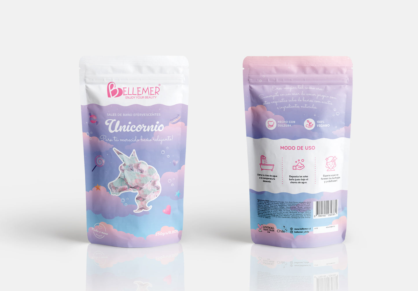 Sales de Baño Efervescentes Unicornio